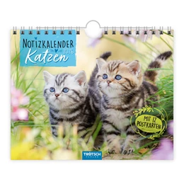 Abbildung von Trötsch Verlag GmbH & Co. KG | Trötsch Notizkalender Querformat Notizkalender Katzen 2026 mit 12 Postkarten | 1. Auflage | 2025 | beck-shop.de