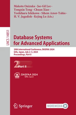 Abbildung von Onizuka / Lee | Database Systems for Advanced Applications | 1. Auflage | 2025 | beck-shop.de