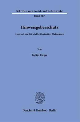 Abbildung von Rieger | Hinweisgeberschutz | 1. Auflage | 2025 | beck-shop.de