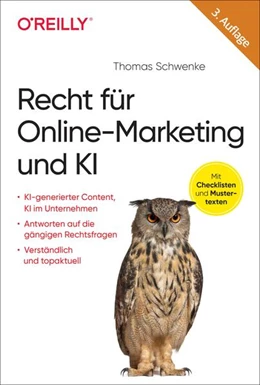 Abbildung von Schwenke | Recht für Online-Marketing und KI | 3. Auflage | 2025 | beck-shop.de