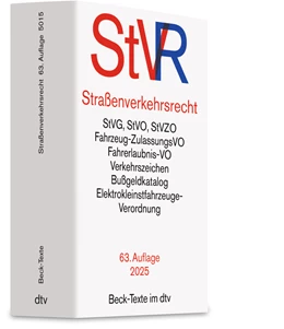 Abbildung von Straßenverkehrsrecht: StVR | 63. Auflage | 2025 | 5015 | beck-shop.de