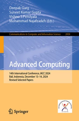 Abbildung von Garg / Pendyala | Advanced Computing | 1. Auflage | 2025 | beck-shop.de