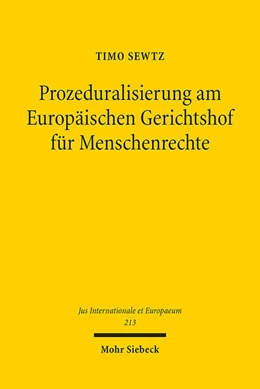 Abbildung von Sewtz | Prozeduralisierung am Europäischen Gerichtshof für Menschenrechte | 1. Auflage | 2025 | beck-shop.de