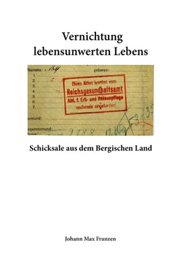 Abbildung von Franzen | Vernichtung lebensunwerten Lebens | 1. Auflage | 2025 | beck-shop.de