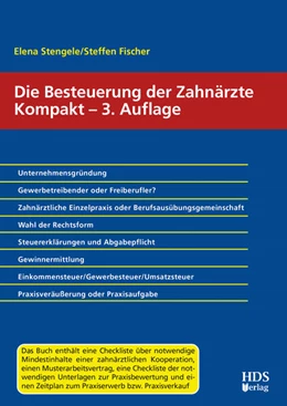 Abbildung von Stengele / Fischer | Die Besteuerung der Zahnärzte Kompakt | 3. Auflage | 2025 | beck-shop.de