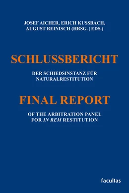 Abbildung von Aicher / Kussbach | Schlussbericht der Schiedsinstanz für Naturalrestitution | 1. Auflage | 2025 | beck-shop.de