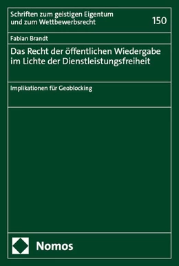 Abbildung von Brandt | Das Recht der öffentlichen Wiedergabe im Lichte der Dienstleistungsfreiheit | 1. Auflage | 2025 | beck-shop.de