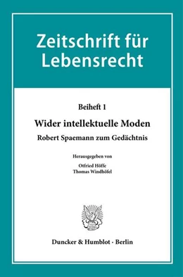 Abbildung von Höffe / Windhöfel | Wider intellektuelle Moden | 1. Auflage | 2025 | beck-shop.de