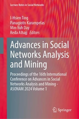 Abbildung von Ting / Karampelas | Advances in Social Networks Analysis and Mining | 1. Auflage | 2025 | beck-shop.de