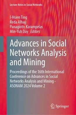 Abbildung von Ting / Alhajj | Advances in Social Networks Analysis and Mining | 1. Auflage | 2025 | beck-shop.de