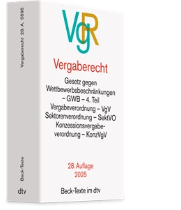 Abbildung von Vergaberecht: VgR | 28. Auflage | 2025 | 5595 | beck-shop.de