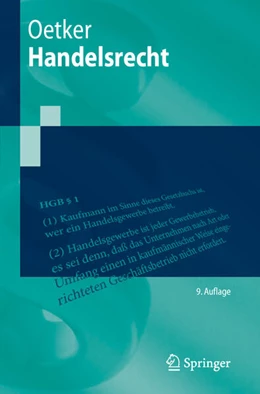 Abbildung von Oetker | Handelsrecht | 9. Auflage | 2025 | beck-shop.de