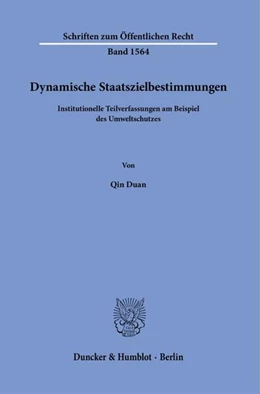 Abbildung von Duan | Dynamische Staatszielbestimmungen | 1. Auflage | 2025 | beck-shop.de