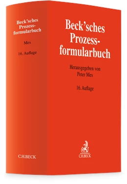 Abbildung von Beck'sches Prozessformularbuch | 16. Auflage | 2026 | beck-shop.de