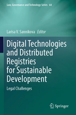 Abbildung von Sannikova | Digital Technologies and Distributed Registries for Sustainable Development | 1. Auflage | 2025 | 64 | beck-shop.de