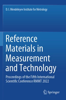 Abbildung von Sobina / Medvedevskikh | Reference Materials in Measurement and Technology | 1. Auflage | 2025 | beck-shop.de