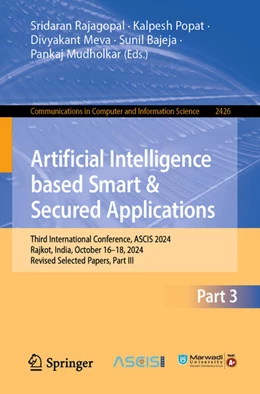 Abbildung von Rajagopal / Popat | Artificial Intelligence Based Smart and Secured Applications | 1. Auflage | 2025 | beck-shop.de