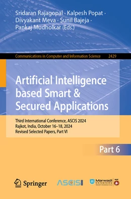 Abbildung von Rajagopal / Popat | Artificial Intelligence Based Smart and Secured Applications | 1. Auflage | 2025 | beck-shop.de