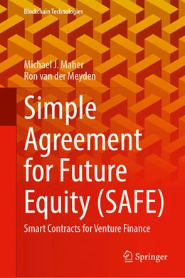 Abbildung von Maher / van der Meyden | Simple Agreement for Future Equity (SAFE) | 1. Auflage | 2025 | beck-shop.de