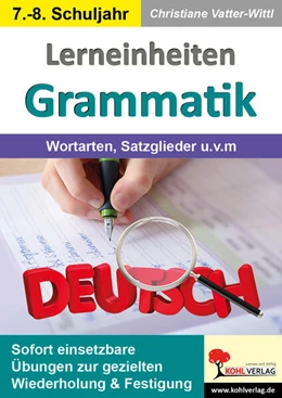 Abbildung von Vatter-Wittl | Lerneinheiten Grammatik / Wortarten, Satzglieder u.v.m. | 1. Auflage | 2025 | beck-shop.de