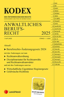 Abbildung von Doralt | KODEX Anwaltliches Berufsrecht - inkl. App | 1. Auflage | 2025 | beck-shop.de