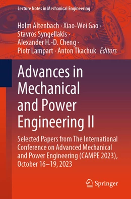 Abbildung von Altenbach / Gao | Advances in Mechanical and Power Engineering II | 1. Auflage | 2025 | beck-shop.de