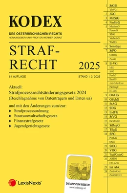 Abbildung von Doralt | KODEX Strafrecht 2025 - inkl. App | 61. Auflage | 2025 | beck-shop.de