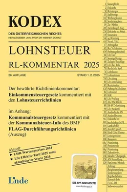 Abbildung von Seebacher / Doralt | KODEX Lohnsteuer Richtlinien-Kommentar 2025 | 26. Auflage | 2025 | beck-shop.de