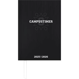 Abbildung von Alpha Edition | Campustimer Black - A6 Semester-Planer - Studenten-Kalender 2025/2026 - Notiz-Buch - schwarz - Weekly - Alpha Edition | 1. Auflage | 2025 | beck-shop.de
