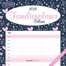 Abbildung von Alpha Edition | Familienplaner Deluxe 2026 - Broschürenkalender 30x30 cm (30x60 geöffnet) - Kalender mit Platz für Notizen - 5 Spalten - Bildkalender - Wandkalender | 1. Auflage | 2025 | beck-shop.de