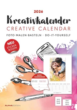 Abbildung von Alpha Edition | Kreativ-Kalender A4 Notiz 2026 mit Platz für Notizen - weiß - 21 x 29,7 - Do it yourself calendar A4 - datiert - Foto-Kalender - Alpha Edition | 1. Auflage | 2025 | beck-shop.de