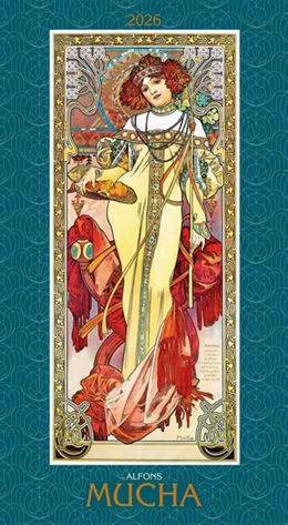 Abbildung von Alpha Edition | Alfons Mucha 2026 - Bild-Kalender 33x60 cm - Kunstkalender - mit stilvollem Glitzereffekt - Jugendstil - Wandkalender - Alpha Edition | 1. Auflage | 2025 | beck-shop.de