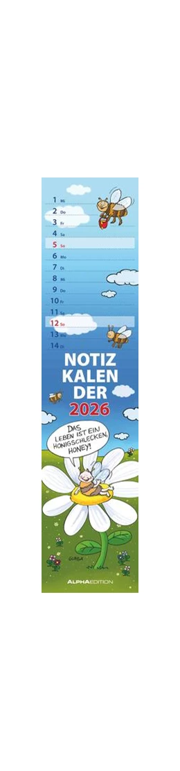 Abbildung von Alpha Edition | Notizkalender Humor 2026 - Streifenplaner 15x64 cm - Wandkalender - Küchenkalender - mit lustigen Cartoons und Sprüchen - Langplaner | 1. Auflage | 2025 | beck-shop.de