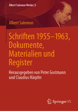 Abbildung von Gostmann / Salomon | Schriften 1955-1963, Dokumente, Materialien und Register | 1. Auflage | 2025 | beck-shop.de