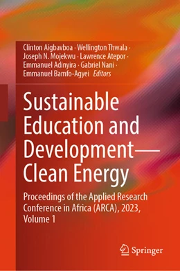 Abbildung von Aigbavboa / Thwala | Sustainable Education and Development-Clean Energy | 1. Auflage | 2025 | beck-shop.de