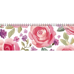 Abbildung von Zettler | Tisch-Querkalender Style Rosen 2026 - Büro-Planer 29,7x10,5 cm - Tisch-Kalender - 1 Woche 2 Seiten - Ringbindung - Zettler | 1. Auflage | 2025 | beck-shop.de