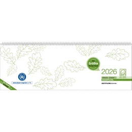 Abbildung von Zettler Kalender | Tischquerkalender Giganta XXL Recycling 2026 - 42,2x14,8 cm - 1 Woche auf 2 Seiten - Bürokalender - Stundeneinteilung 7 - 22 Uhr - 126-0700 | 1. Auflage | 2025 | beck-shop.de