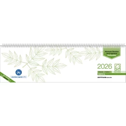 Abbildung von Zettler Kalender | Tischquerkalender Perfo XL Recycling 2026 - 36,2x10,6 cm - 1 Woche auf 2 Seiten - Stundeneinteilung 7 - 20 Uhr - jeder Tag einzeln abtrennbar - 136-0700 | 1. Auflage | 2025 | beck-shop.de