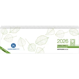 Abbildung von Zettler Kalender | Tischquerkalender Recycling 1W/1S 2025 - 29,6x9,9 cm - 1 Woche auf 1 Seite - Bürokalender mit 60 Seiten - Stundeneinteilung 7 - 19 Uhr - 146-0700 | 1. Auflage | 2025 | beck-shop.de