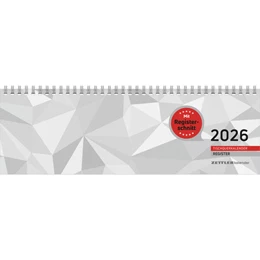 Abbildung von Zettler Kalender | Tischquerkalender Register 2025 - 32x10,5 cm - 1 Woche auf 2 Seiten - Bürokalender mit Registerstanzung - Stundeneinteilung von 6 - 21 Uhr - 166-0002 | 1. Auflage | 2025 | beck-shop.de