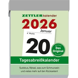 Abbildung von Zettler | Zettler Tagesabreißkalender M 2026 5,4x7,2 cm Bürokalender 1 Tag auf 1 Seite mit Sudokus, Sprüchen, Rätseln uvm. Auf den Rückseiten | 1. Auflage | 2025 | beck-shop.de