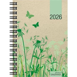 Abbildung von Zettler Kalender | Taschenkalender Graspapier 2026 - Bürokalender 10x14 cm - 1 Woche auf 2 Seiten - robuster Kartoneinband - Wochenkalender - Notizheft - 639-0640 | 1. Auflage | 2025 | beck-shop.de