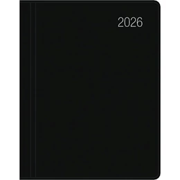 Abbildung von Zettler Kalender | Taschenkalender schwarz 2026 - Büro-Kalender 8,3x10,7- 1W/2S - flexibler Kunststoffeinband - 660-1020 | 3. Auflage | 2025 | beck-shop.de