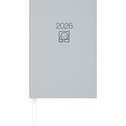 Abbildung von Zettler Kalender | Buchkalender grau 2026 - Bürokalender 14,5x21 - 1T/1S - Blauer Engel - Kartoneinband - Halbstundeneinteilung 7-22 Uhr - 876-0703-1 | 3. Auflage | 2025 | beck-shop.de