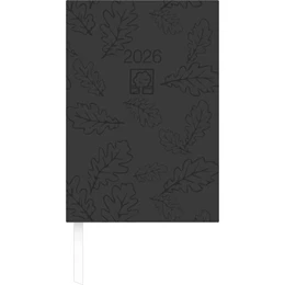 Abbildung von Zettler Kalender | Buchkalender schwarz 2026 - Bürokalender 14,5x21 cm - 1 Tag auf 1 Seite - Kartoneinband, Recyclingpapier - Stundeneinteilung 7 - 19 Uhr - 876-0721 | 1. Auflage | 2025 | beck-shop.de