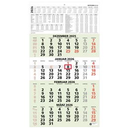 Abbildung von Zettler Kalender | 4-Monatskalender Recycling 2026 - 33x45 cm - mit Kopftafel und Datumsschieber - Blauer Engel - Mehrmonatsplaner - 959-0700 | 1. Auflage | 2025 | beck-shop.de