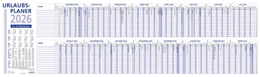 Abbildung von Zettler Kalender | Urlaubsplaner 2026 100x29,7 - 16 Monate- Wandplaner - gefalzt - für 25 Personen - 992-0000 | 1. Auflage | 2025 | beck-shop.de