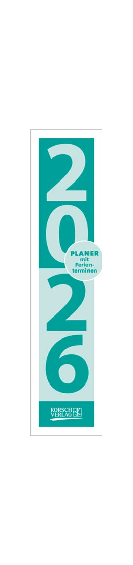 Abbildung von Korsch | Streifenplaner Compact Türkis 2026 | 1. Auflage | 2025 | beck-shop.de