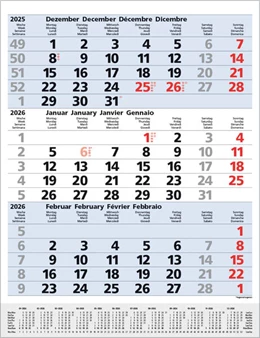 Abbildung von Korsch | 3-Monats-Planer Comfort Blau 2026 | 1. Auflage | 2025 | beck-shop.de