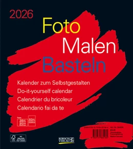 Abbildung von Korsch | Foto-Malen-Basteln Bastelkalender schwarz 2026 | 1. Auflage | 2025 | beck-shop.de